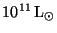 $10^{11}\,\rm {L_{\odot}}$