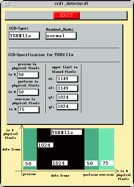 Detector Info Window