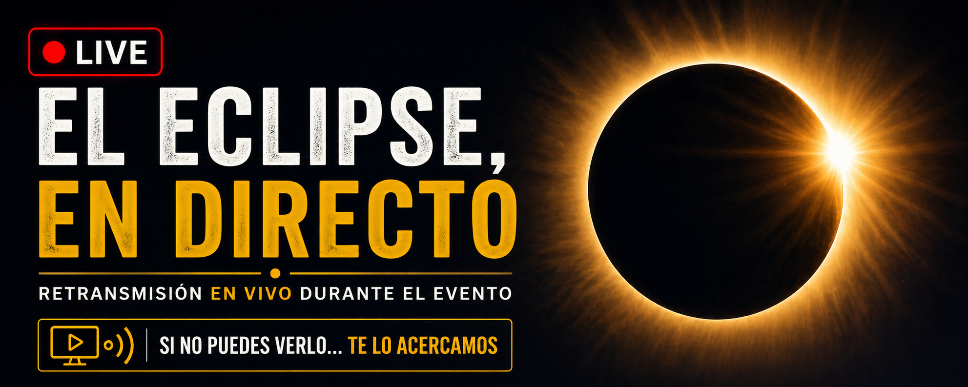 Online eclipse broadcast from Calar Alto